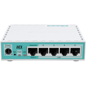 Маршрутизатор MikroTik hEX refresh (E50UG) проводной роутер